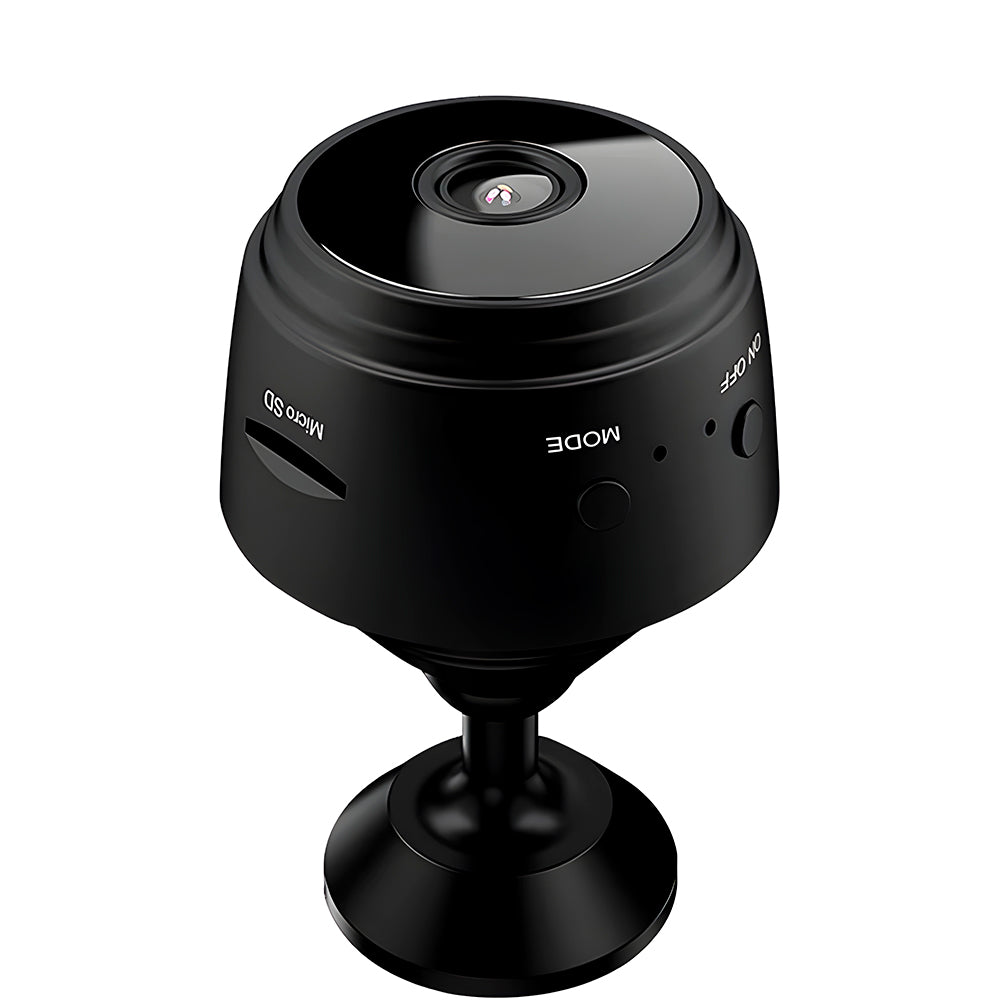 Mini Câmera de Segurança HD A9, Wi-Fi 1080P HD, Grava em Cartão de Memória, Visão Noturna, Preto